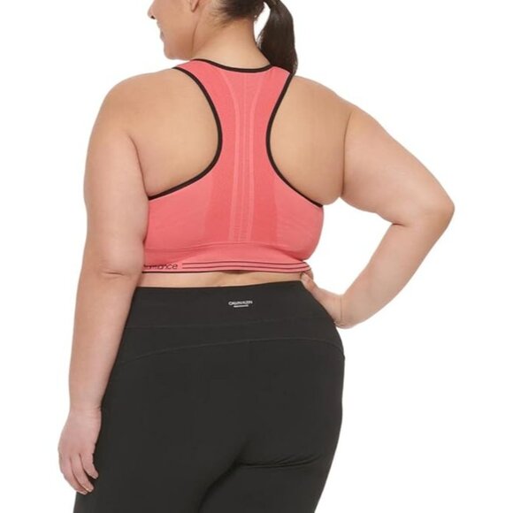 Calvin Klein Performance Womens Plus Size Sports Bra 2X Racerback Design - Picture 2 of 4